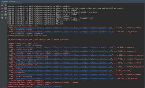 celery sqlalchemy|sqlalchemy database is locked.
